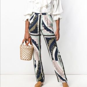 NWT Tory Burch Silk Constellation Trousers